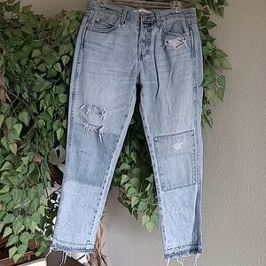 AMO Tomboy Crop in Forget Me Not wash. Size 25